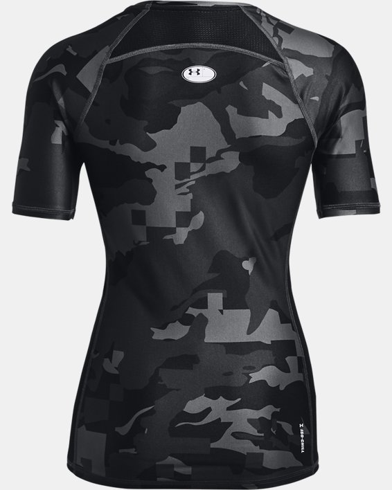 Women's UA Iso-Chill Compression Team Short Sleeve, Black, pdpMainDesktop image number 7